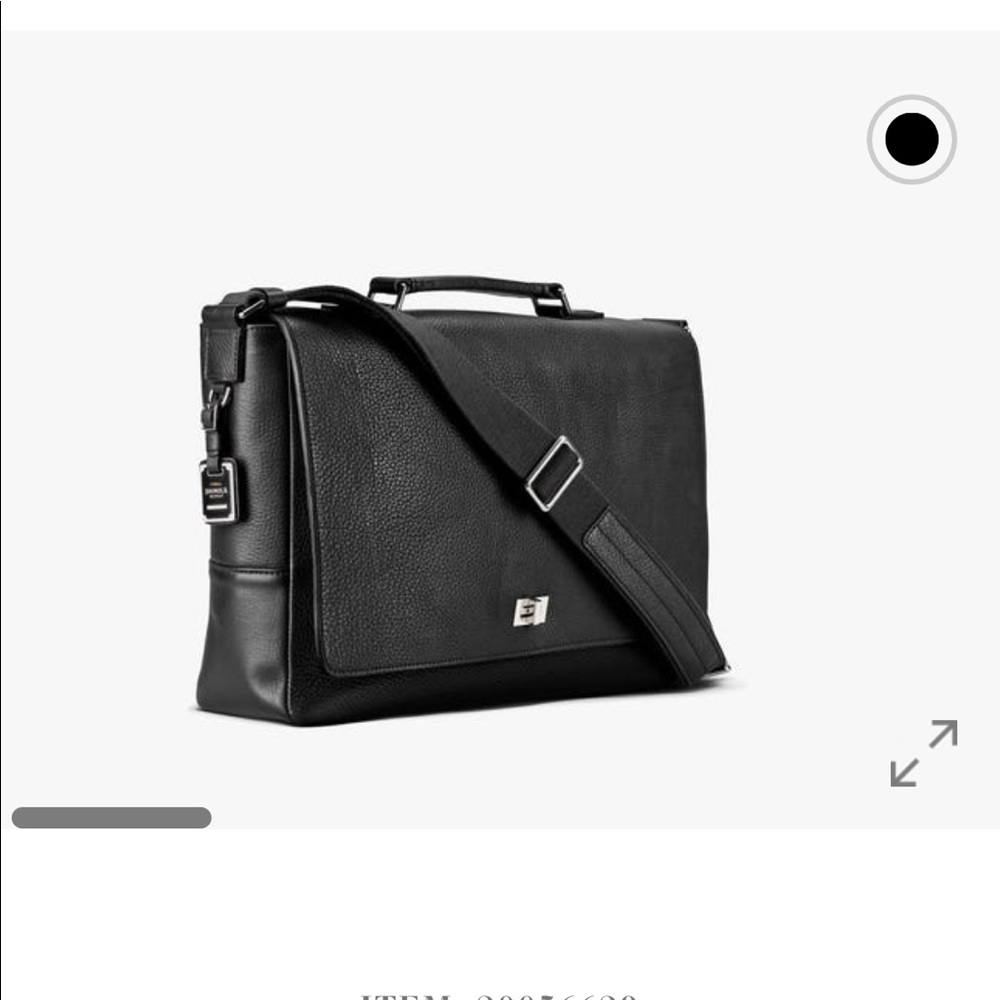 Shinola Messenger Brief Leather Bag